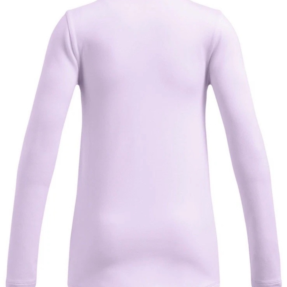 Under Armour GIRLS Cold Gear Long Sleeve Crew Neck Fitted Shirt J-G Violet NWT - Picture 6 of 10